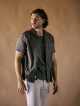 The Wrench Short Sleeve Shirt - Charcoal-HIROSHI KATO-Over the Rainbow