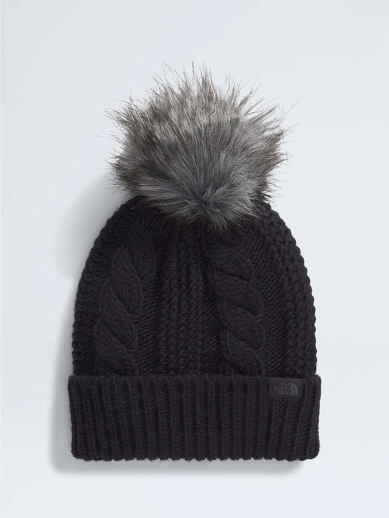 THE NORTH FACE Women s Oh Mega Fur Pom Beanie TNF Black Over The Rainbow Canada Over the Rainbow