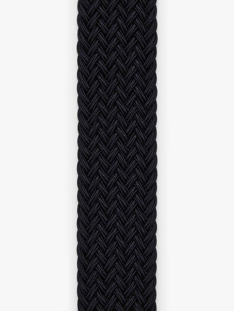 Braided Elastic Belt - Navy Blue-34 HERITAGE-Over the Rainbow