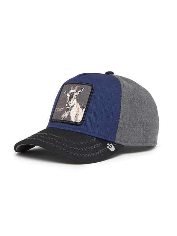 The Goat Field 100 Trucker Hat - Navy-GOORIN BROTHERS-Over the Rainbow