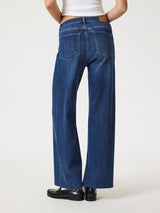 Paloma Wide Jean - Mid Brushed Feather Blue-Mavi-Over the Rainbow