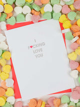 Fucking Love You - Letterpress Card-CHEZ GAGNE LETTERPRESS-Over the Rainbow