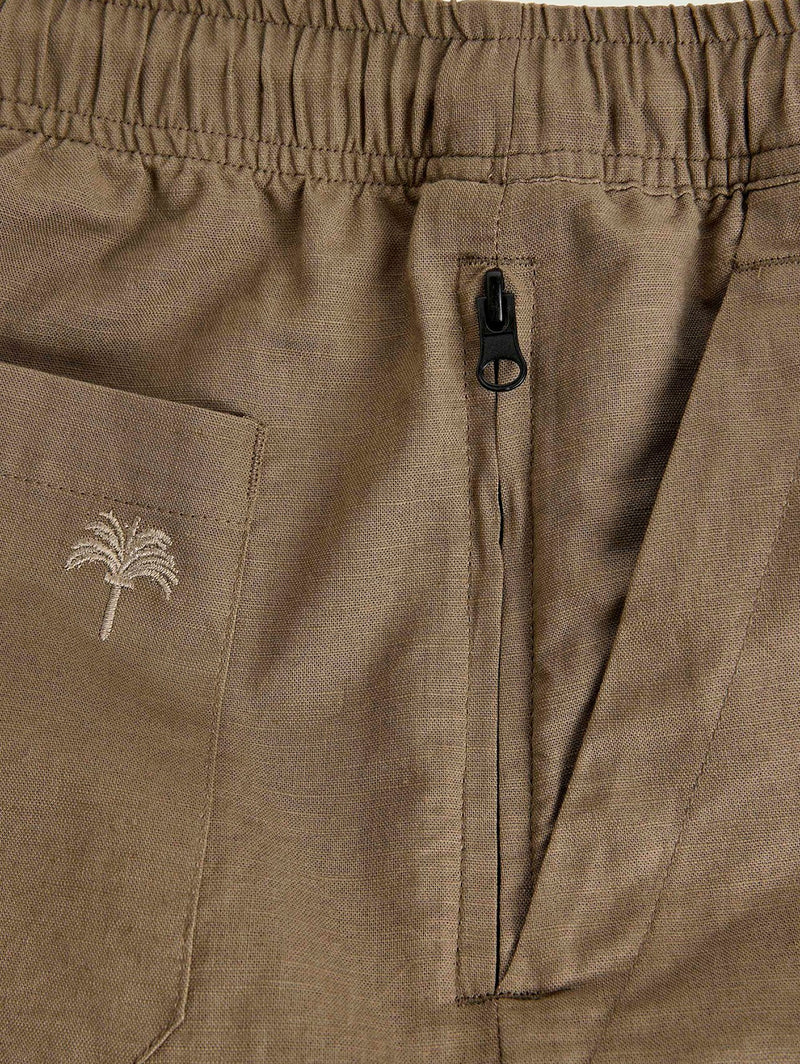 Linen Short - Taupe-OAS-Over the Rainbow