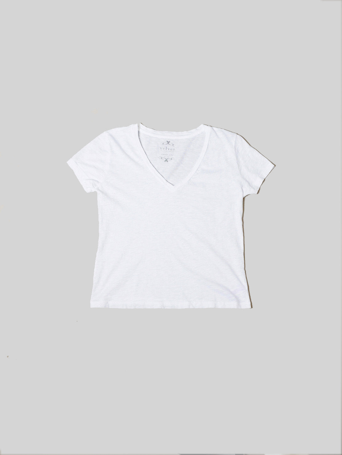 VELVET | Eliah V-Slub Tee - White | Over The Rainbow Canada – Over the ...