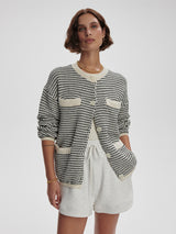 Tidewell Textured Knit Jacket - Birch Multi-VARLEY-Over the Rainbow