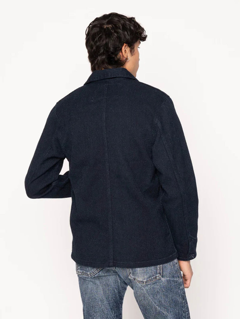 Chore Coat - Indigo Sashiko-Naked & Famous-Over the Rainbow