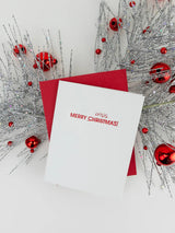 Merry Christmas Crisis - Letterpress Card-CHEZ GAGNE LETTERPRESS-Over the Rainbow