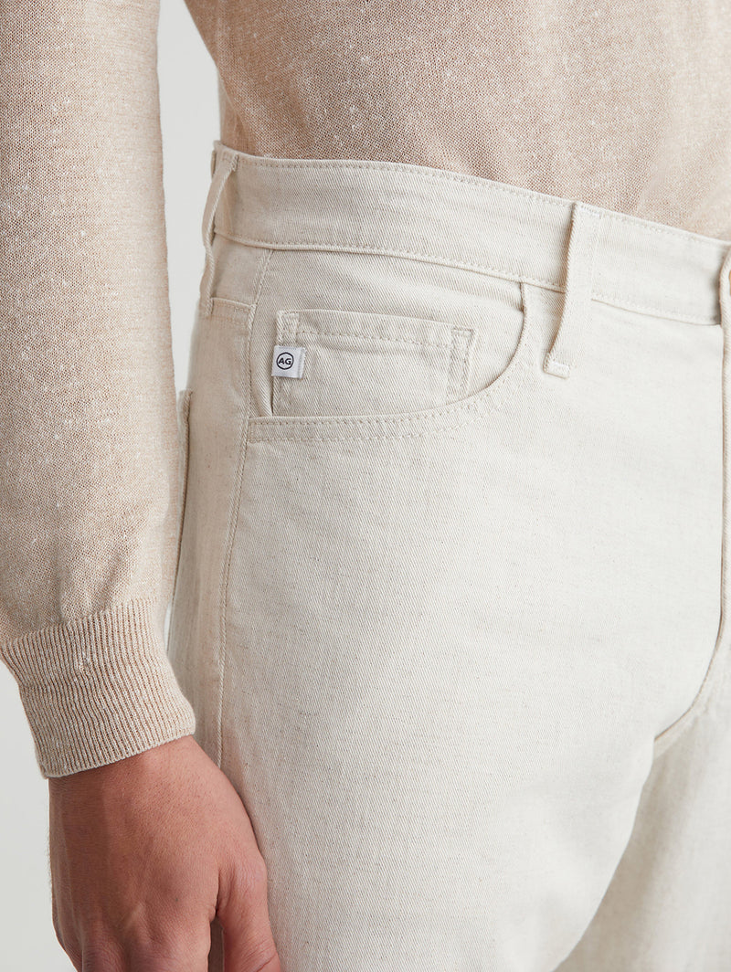 Everett Slim Straight Pant - Natural-AG Jeans-Over the Rainbow