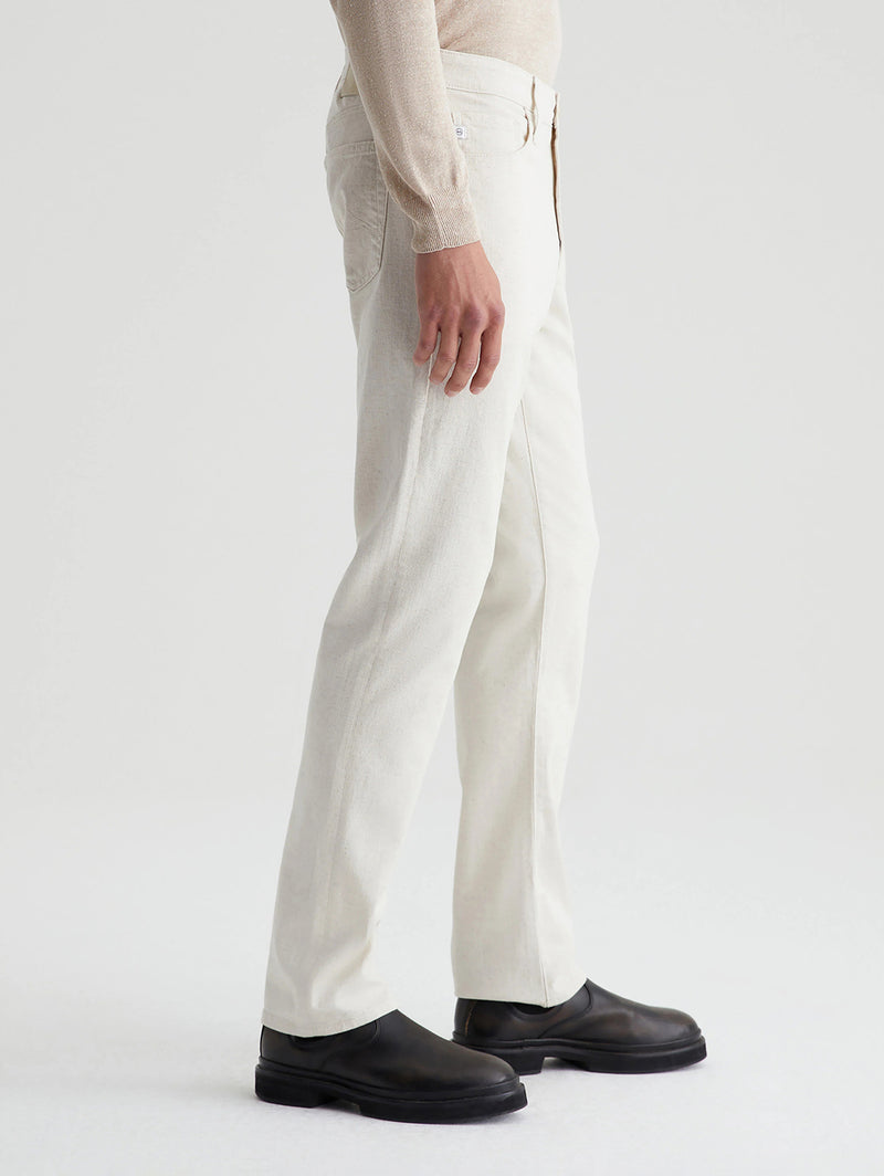 Everett Slim Straight Pant - Natural-AG Jeans-Over the Rainbow