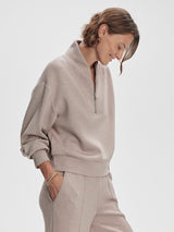 Davidson Sweatshirt - Taupe Marl-VARLEY-Over the Rainbow