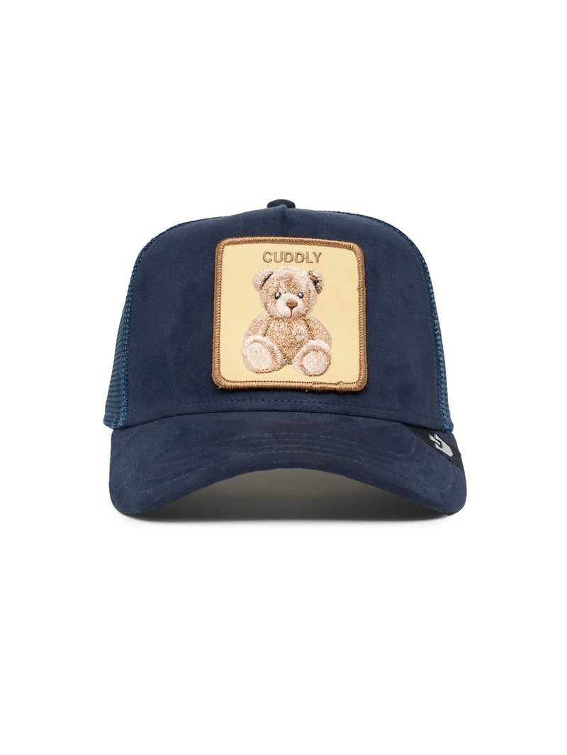 The Cuddly Bear Trucker Hat - Navy-GOORIN BROTHERS-Over the Rainbow