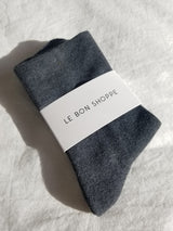 Sneaker Socks - Heather Black-LE BON SHOPPE-Over the Rainbow