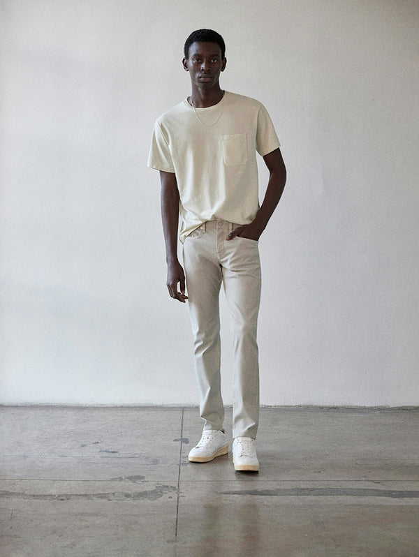 L'Homme Slim Pant - Milk Beige-FRAME-Over the Rainbow