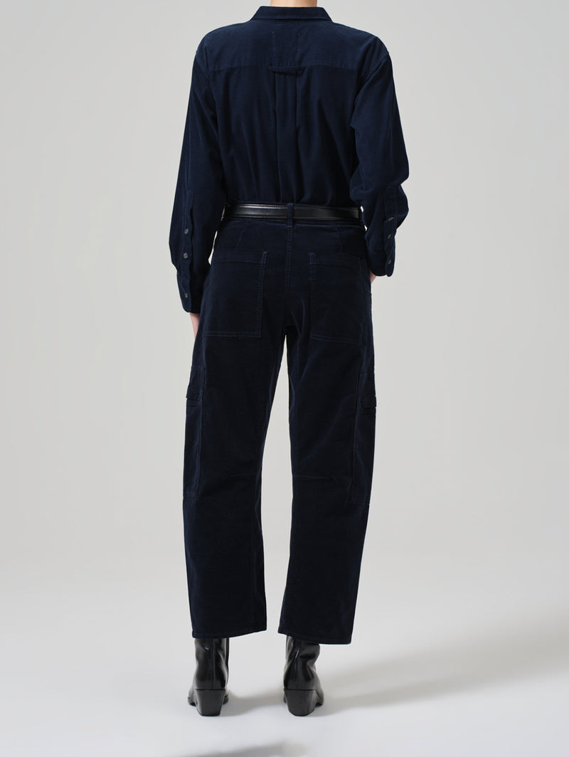 Marcelle Corduroy Cargo Pant - Navy-Citizens of Humanity-Over the Rainbow