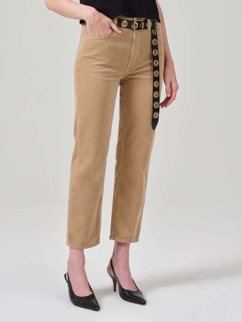 Zurie Straight Leg Corduroy Pant - Champagne-Citizens of Humanity-Over the Rainbow