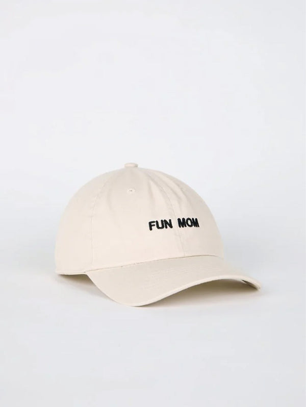 Fun Mom Dad Cap - Sand/Black-INTENTIONALLY _______-Over the Rainbow