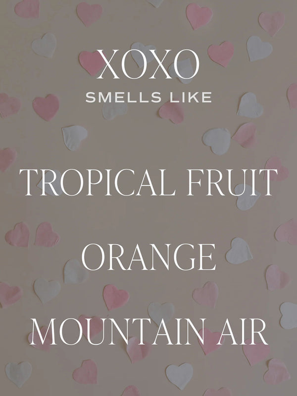 XOXO Soy Candle - 15 oz Pink Matte Jar