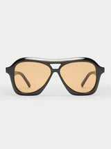 Drizzle Sunglasses - Black Light Brown Mono-LE SPECS-Over the Rainbow