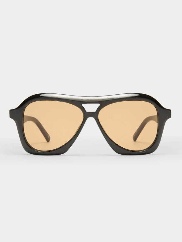 Drizzle Sunglasses - Black Light Brown Mono-LE SPECS-Over the Rainbow