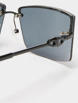 Alien Sunglasses - Black Smoke Mono-LE SPECS-Over the Rainbow