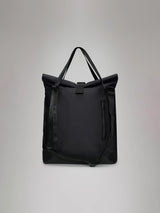 Trail Rolltop Tote Bag - Black-Rains-Over the Rainbow