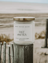 Clear Jar Soy Candle - Salt and Sea-SWEET WATER DECOR-Over the Rainbow