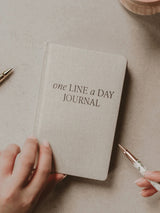 Tan One Line A Day Memory Journal-SWEET WATER DECOR-Over the Rainbow