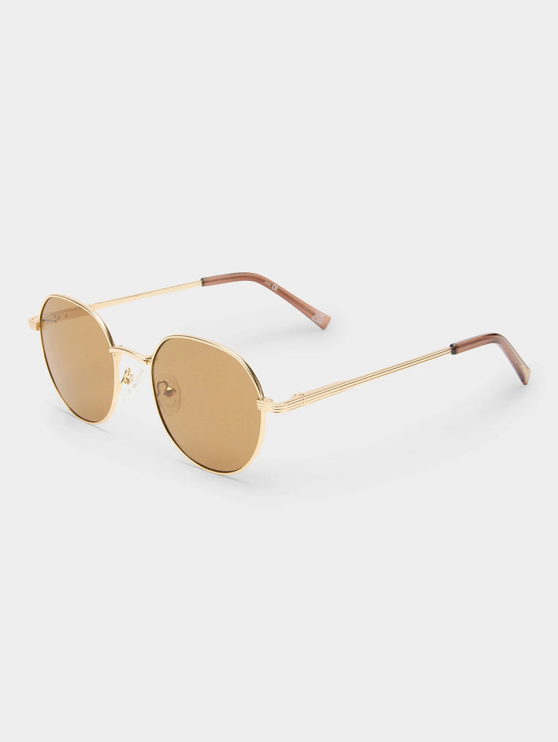 Odyssey Sunglasses - Gold Light Brown Mono-LE SPECS-Over the Rainbow