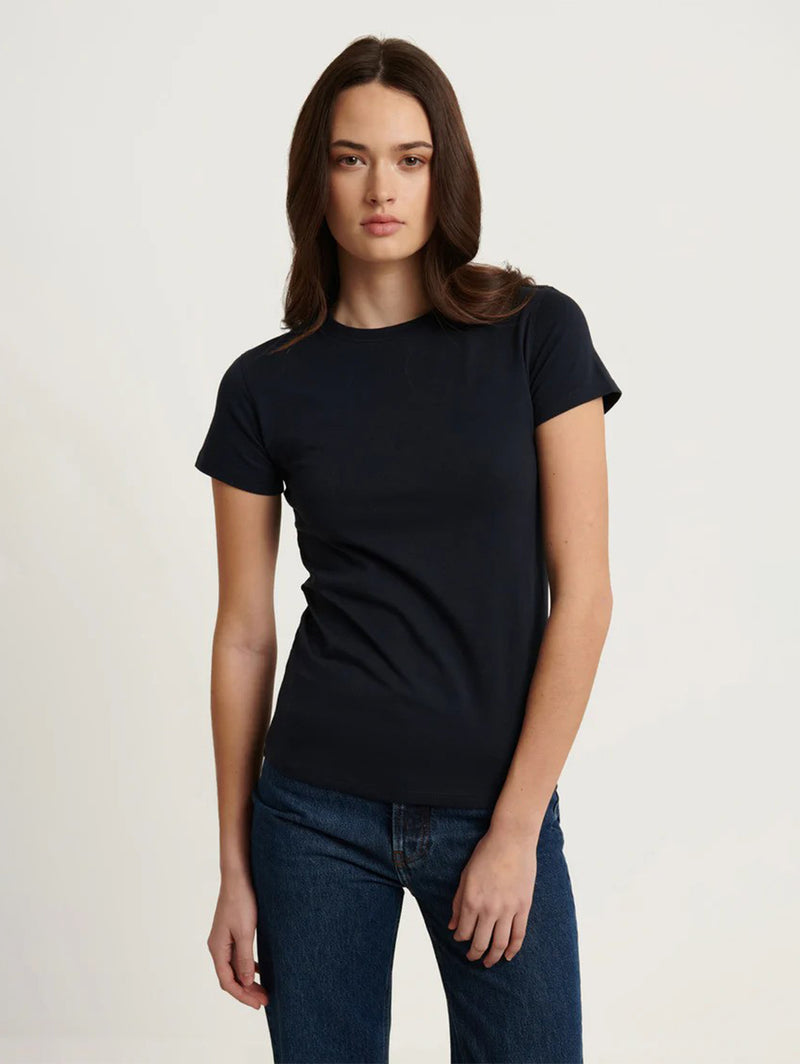 Short Sleeve Crew Slim Tee - Midnight