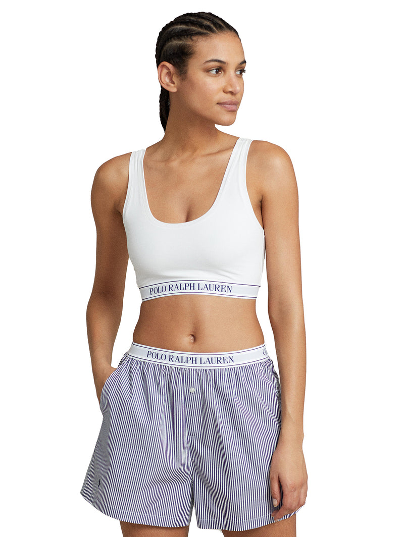 Scoop Cropped Tank Bralette - White Cloud-POLO by RALPH LAUREN-Over the Rainbow