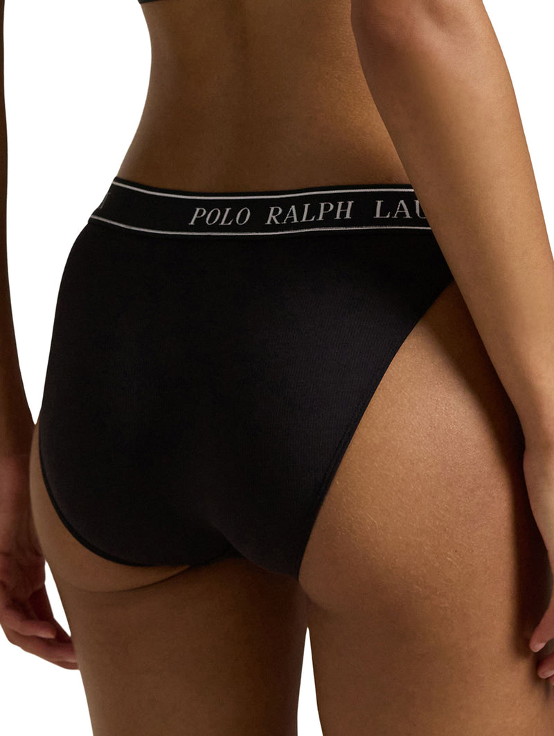 Bikini Cut Bottom - Onyx-POLO by RALPH LAUREN-Over the Rainbow