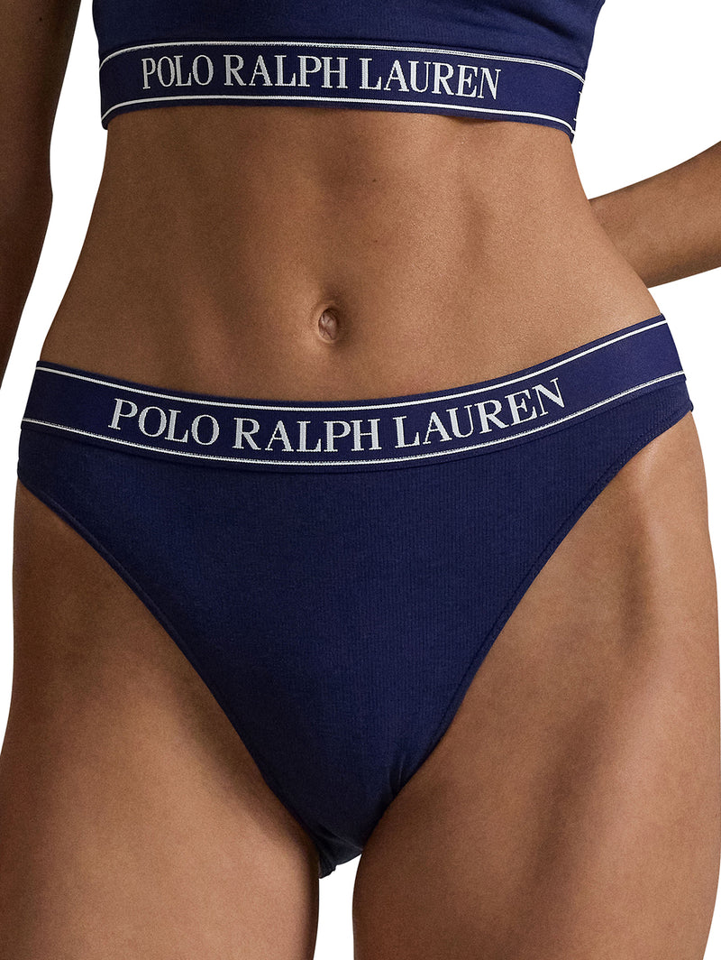 Bikini Cut Bottom - Navy-POLO by RALPH LAUREN-Over the Rainbow