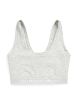 Scoop Cropped Tank Bralette - Heather Grey-POLO by RALPH LAUREN-Over the Rainbow