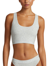 Scoop Cropped Tank Bralette - Heather Grey-POLO by RALPH LAUREN-Over the Rainbow