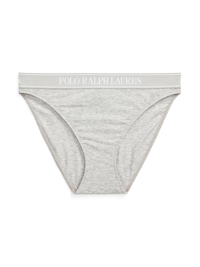 Bikini Cut Bottom - Heather Grey-POLO by RALPH LAUREN-Over the Rainbow