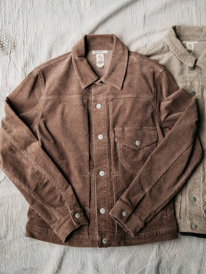 The Blade Jacket - Chocolate 16 Wales Corduroy Stretch-HIROSHI KATO-Over the Rainbow