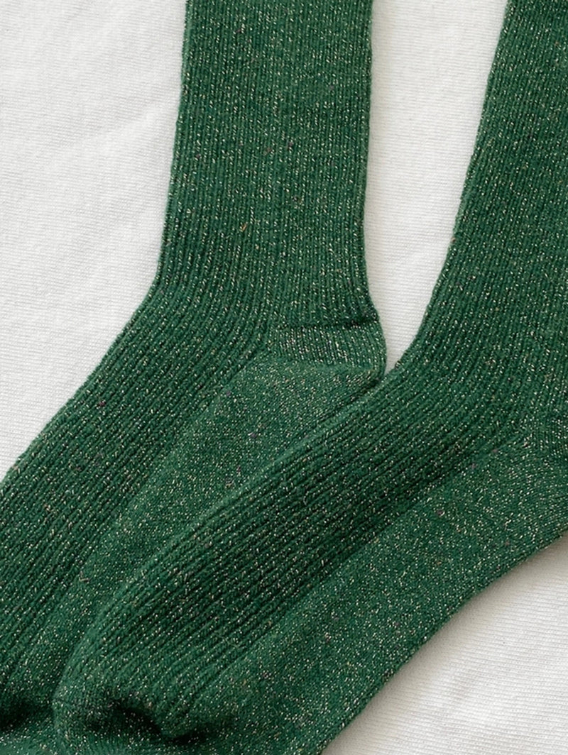 Winter Sparkle Socks - Evergreen-LE BON SHOPPE-Over the Rainbow