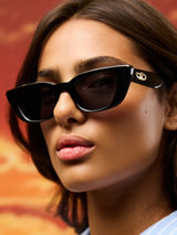 Dream Lover Sunglasses - Black Smoke Mono-LE SPECS-Over the Rainbow