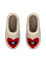 Eye Heart You Slippers - Red-LIM LIM-Over the Rainbow