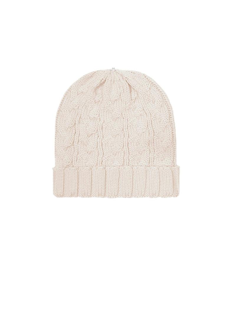 Charlie Cable Knit Hat - Ivory-Lindo F-Over the Rainbow