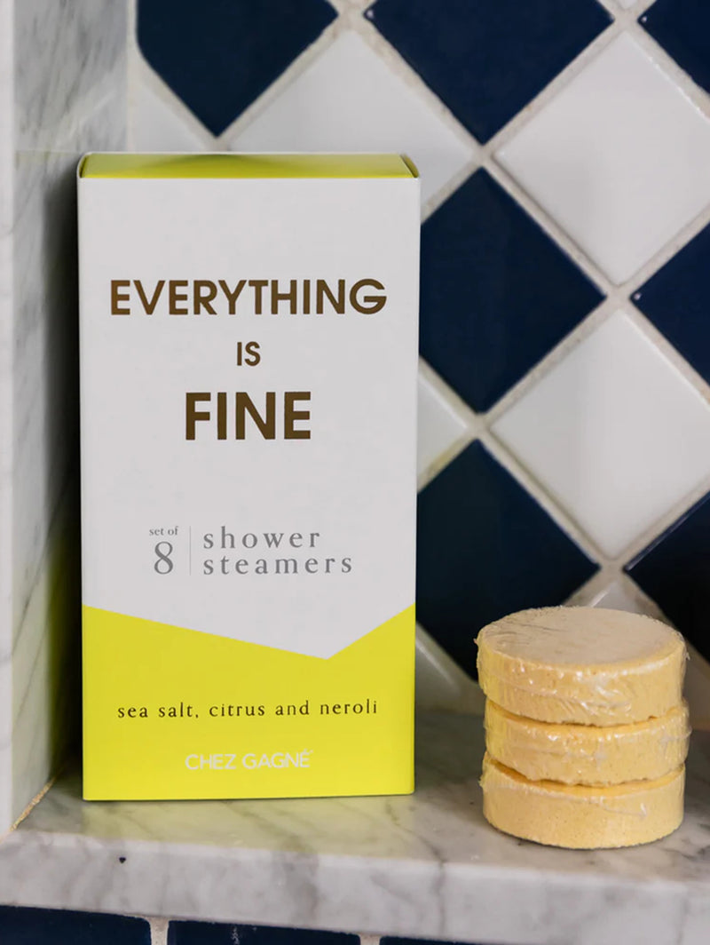 Everything is Fine Shower Steamer - Sea Salt Neroli-CHEZ GAGNE LETTERPRESS-Over the Rainbow