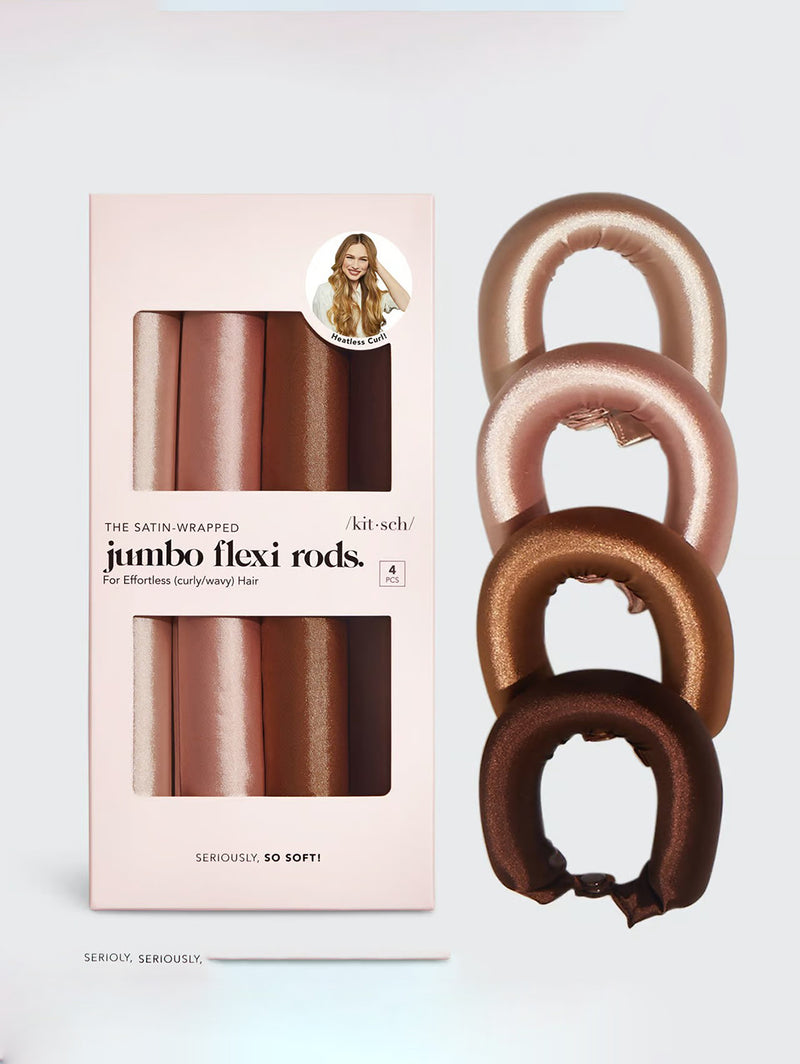 Satin Jumbo Flexi Rods - Rosewood-KITSCH-Over the Rainbow