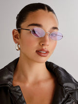 Love Train Sunglasses - Silver-LE SPECS-Over the Rainbow