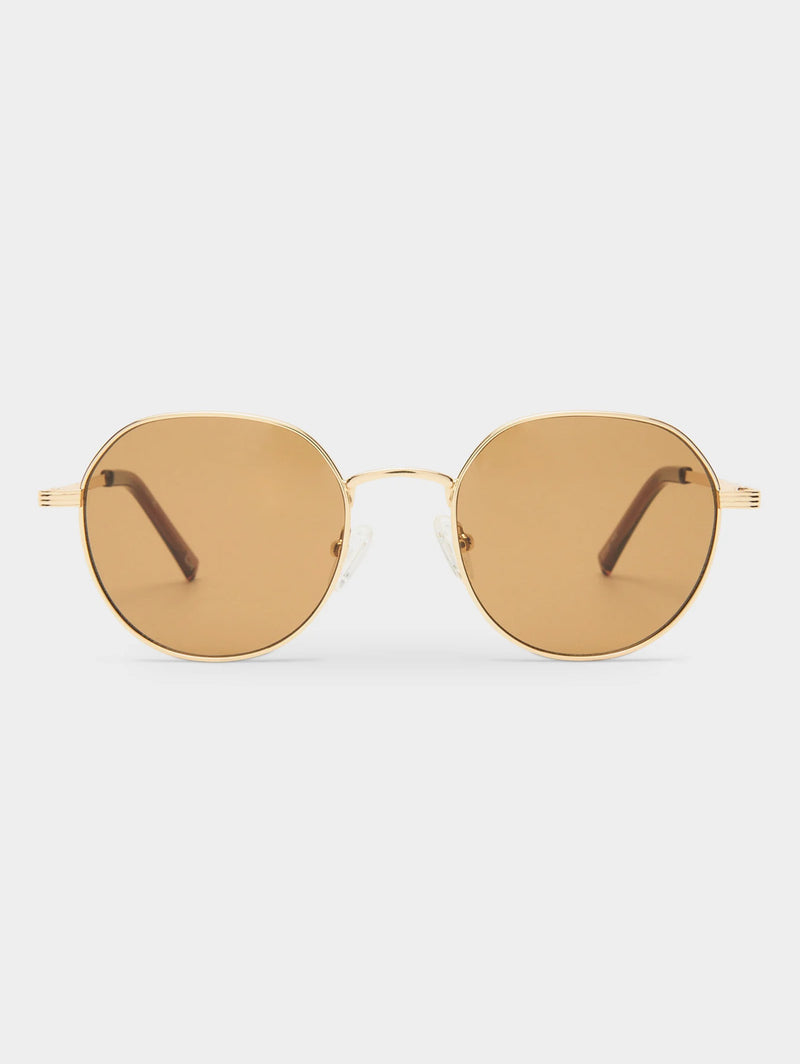 Odyssey Sunglasses - Gold Light Brown Mono-LE SPECS-Over the Rainbow