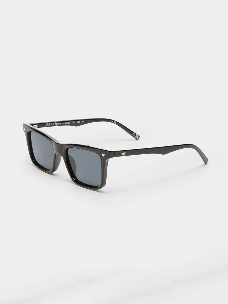 Broski Sunglasses - Black Smoke Mono-LE SPECS-Over the Rainbow