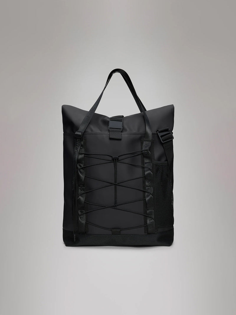 Trail Rolltop Tote Bag - Black-Rains-Over the Rainbow