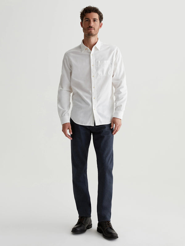 Aiden Dress Shirt - White-AG Jeans-Over the Rainbow