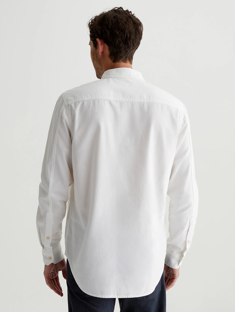 Aiden Dress Shirt - White-AG Jeans-Over the Rainbow