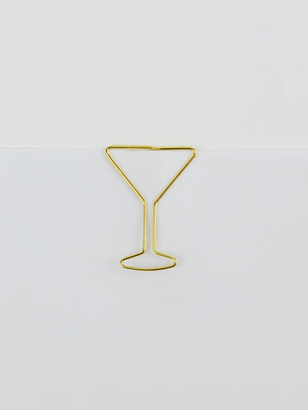 Paper Clip Pack - Martini Glass Pack of 25-CHEZ GAGNE LETTERPRESS-Over the Rainbow