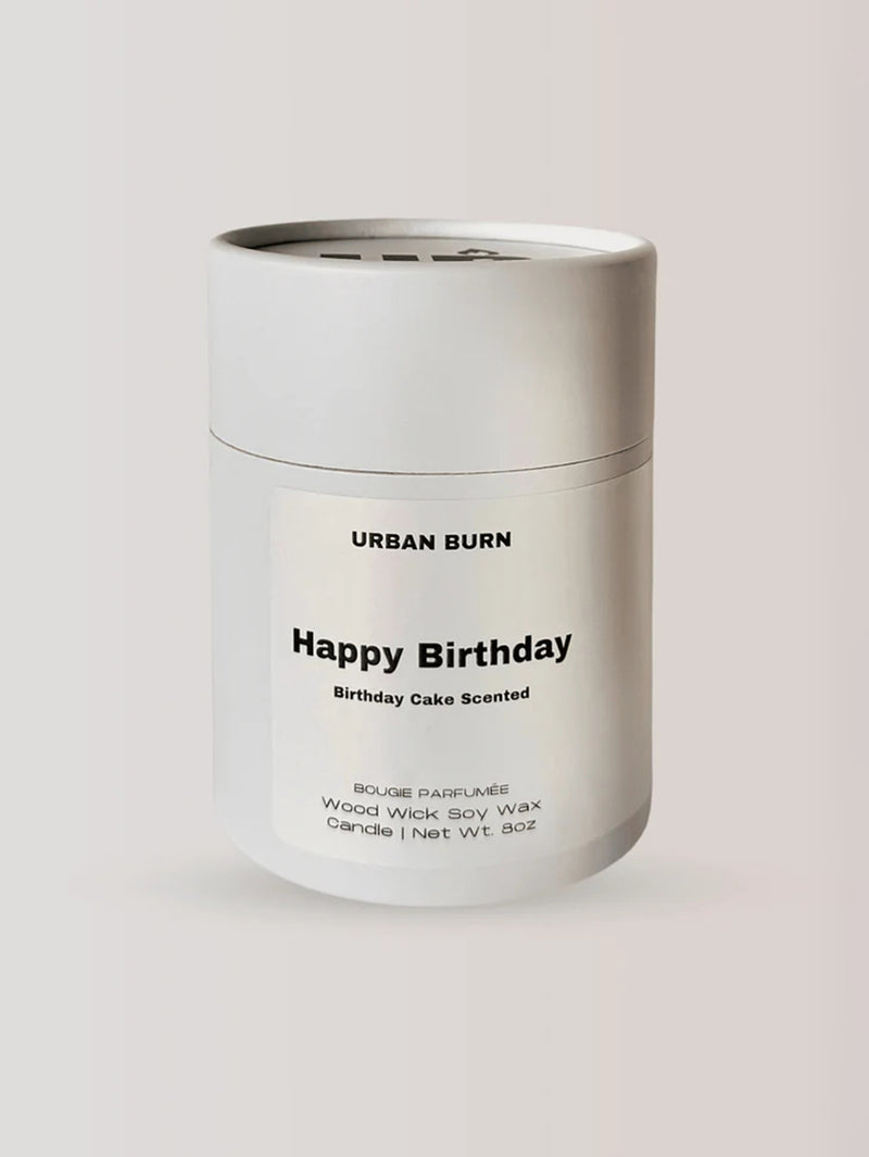 Wood Wick Candle - Birthday Cake-URBAN BURN-Over the Rainbow